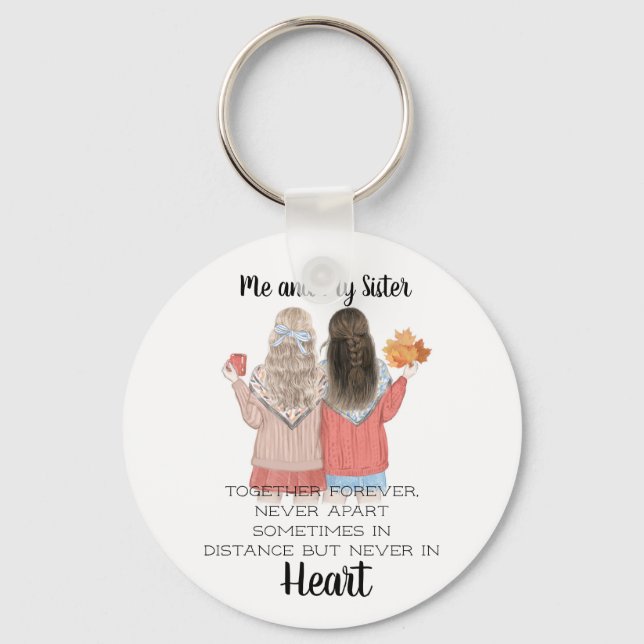 Me and My Sister Keychain (Front)