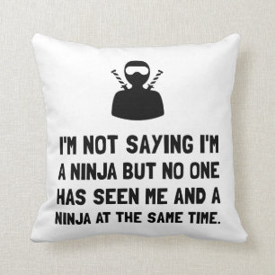 Me And Ninja Throw Pillow