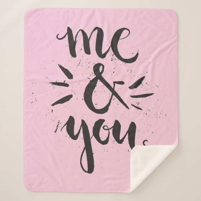 Me And You Sherpa Blanket (Front)