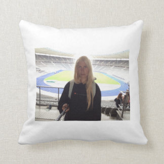 Me at the Olympic Stadium !!! Throw Pillow