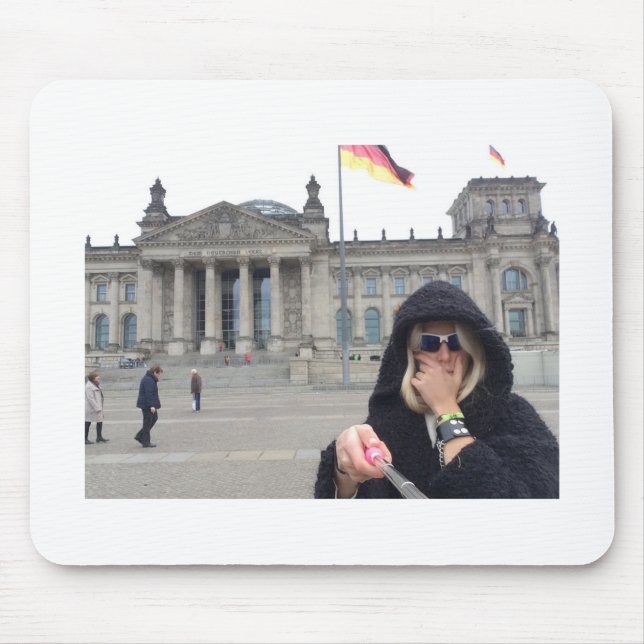 Me at the Reichstag !!! Mouse Pad (Front)