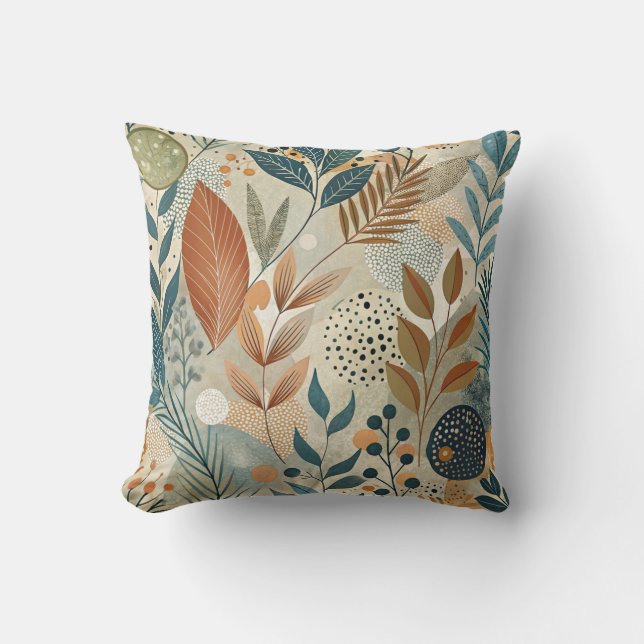 Me Core Essentials Terracotta Throw Pillow (Front)