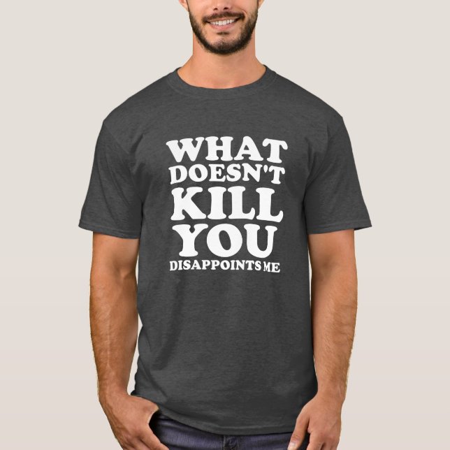 Me déçoit Tshirt drôle noir (Devant)