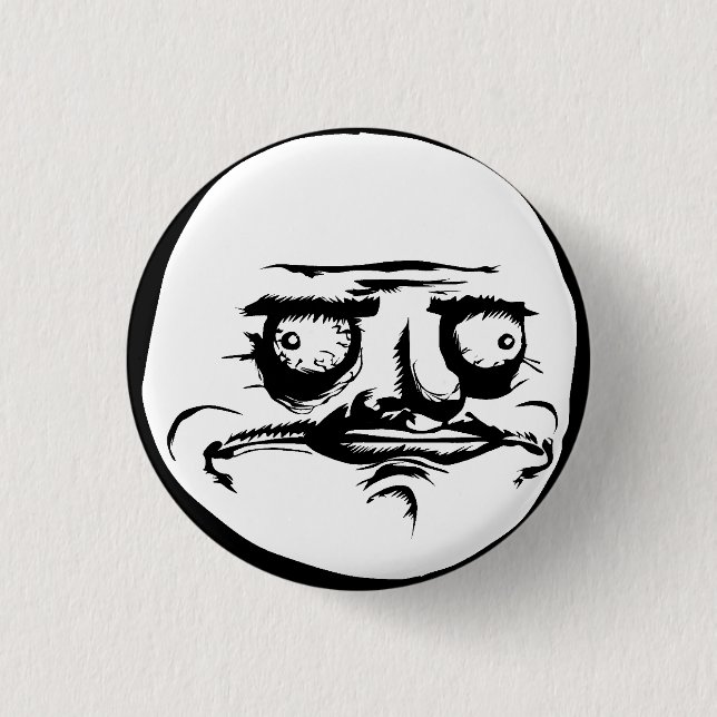 Me Gusta Face Meme 1 Inch Round Button (Front)