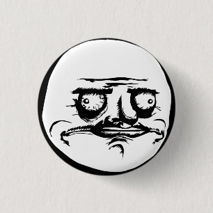 Me Gusta Face Meme 1 Inch Round Button