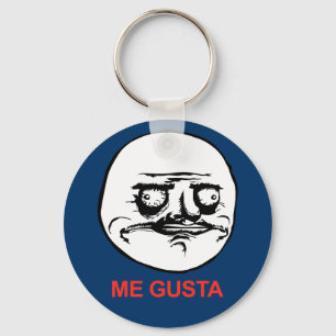Me Gusta Face Meme Keychain