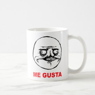 me gusta face rage face meme humour lol rofl coffee mug