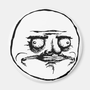me gusta face rage face meme humour lol rofl magnet