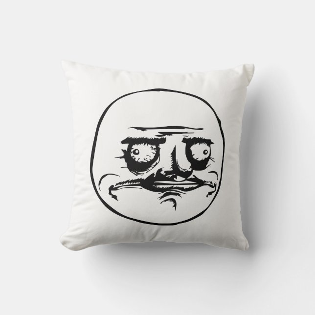 Me Gusta Meme Throw Pillow (Front)