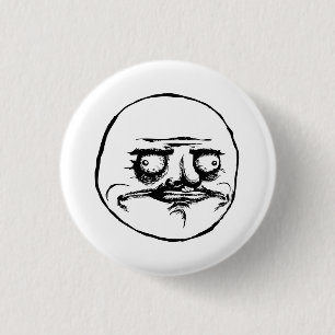 Me Gusta Rage Face Meme 1 Inch Round Button