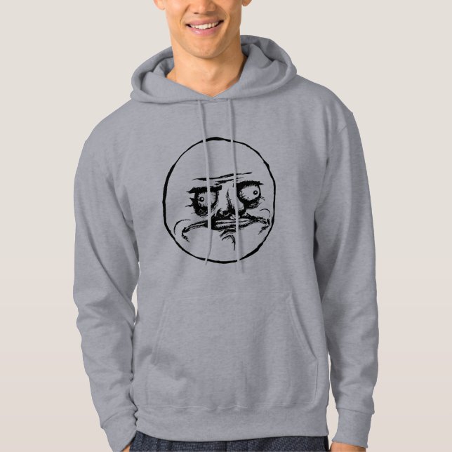 Me Gusta Rage Face Meme Hoodie (Front)