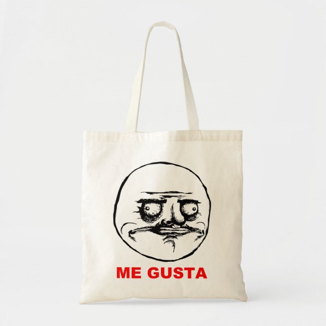 Me Gusta Rage Face Meme Tote Bag (Front)