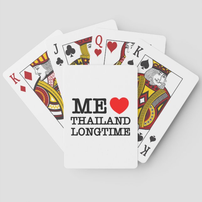 ME LOVE THAILAND LONGTIME PLAYING CARDS (Back)