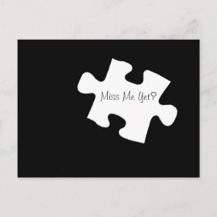 Me Manque Encore ? Carte postale Pièce de puzzle