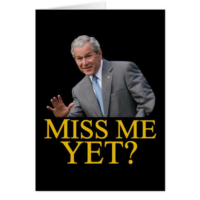 Me Manque Encore ? L'humour anti-obama de Bush Geo (Devant)