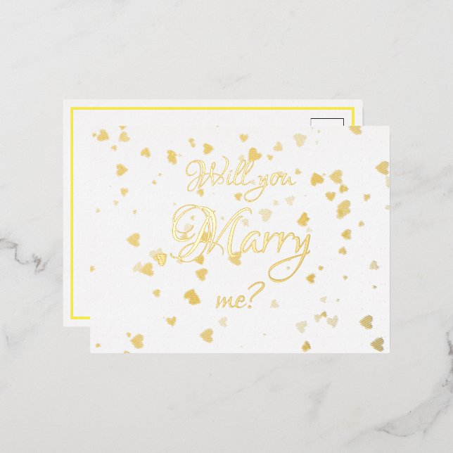 Me marier carte postale Invitation (Recto/Verso)