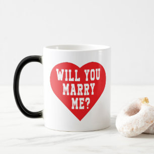 Me Marieras-Tu ? Mug magique de la proposition