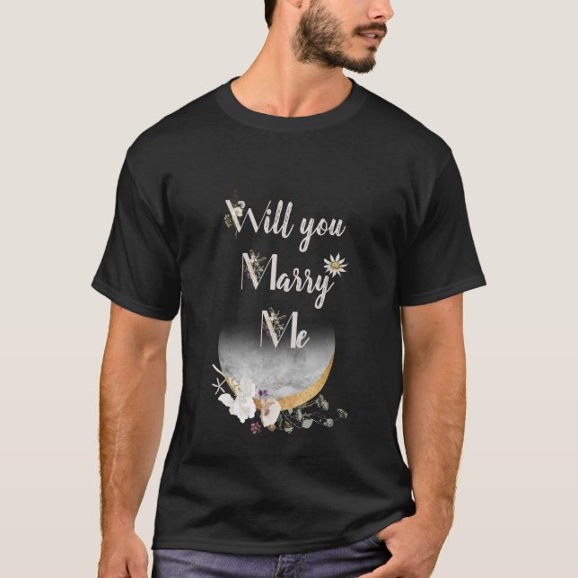 ME MARIEZ-VOUS LE T-shirt FLEURIE ROSE ET BALCK (Devant)