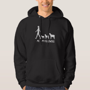 Me My Followers Goat Farmer Animal Farming Hoodie