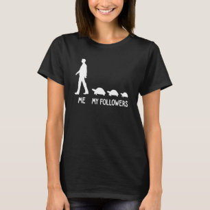 Me My Followers Turtle Zoo Keeper Animal Social 2 T-Shirt