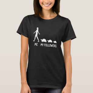 Me My Followers Turtle Zoo Keeper Animal Social T-Shirt