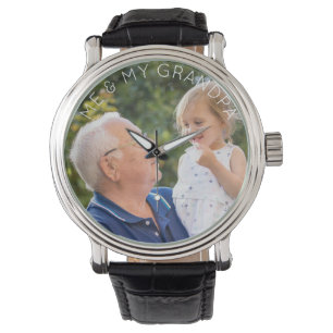 Me & My Grandpa Custom Child Photo Watch