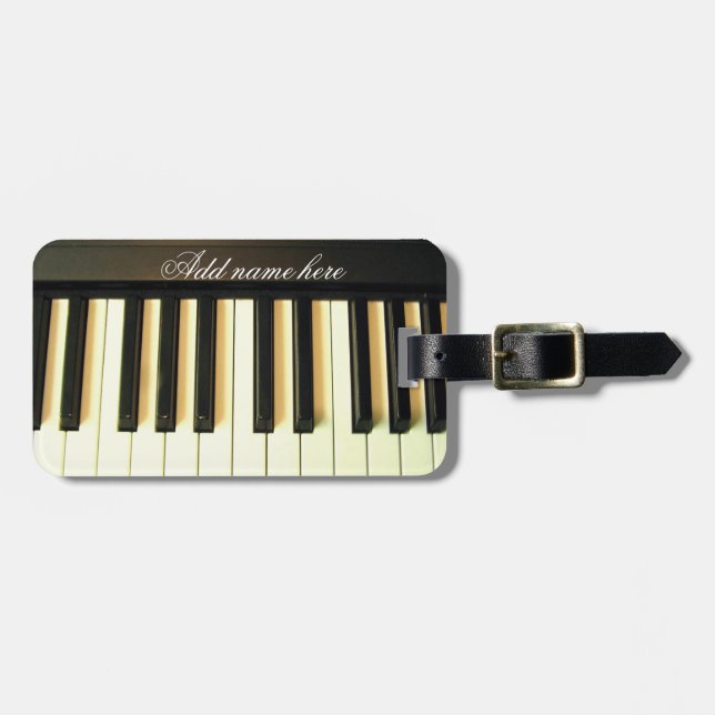 Me & My Piano_ Luggage Tag (Front Horizontal)