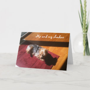 ME/MY SHADOW WISH U HAPPY BIRTHDAY CARD