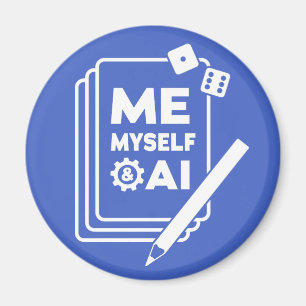 Me, Myself & AI, White Art Magnet