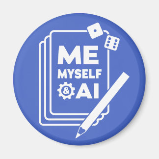 Me, Myself & AI, White Art Magnet