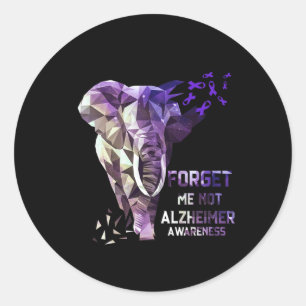 Me Not Alzheimerheimer Awareness 1 Classic Round Sticker