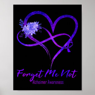 Me Not Alzheimerheimer Awareness  Poster