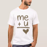 Me Plus You Equals Love Men's Tee Shirt<br><div class="desc">Me Plus You Equals Love Men's Tee Shirt This cute doodle shirt is customizable. Please visit my store for more options. Thank YOU!</div>