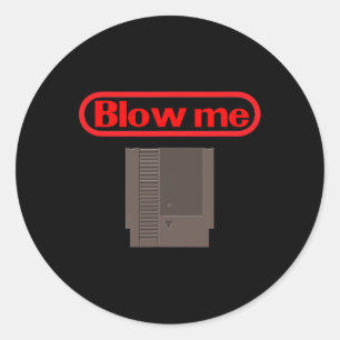 Me Retro Video Game Old School Gamer Classic Round Sticker