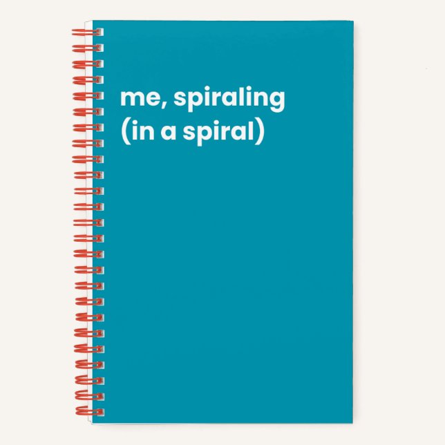 Me, spiralling notebook (Front)