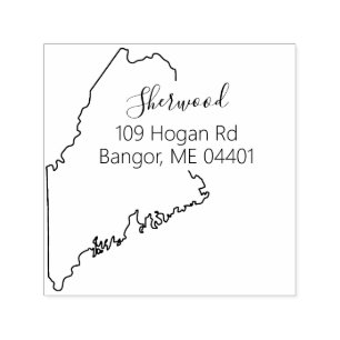 ME State of Maine Return Address Stamp