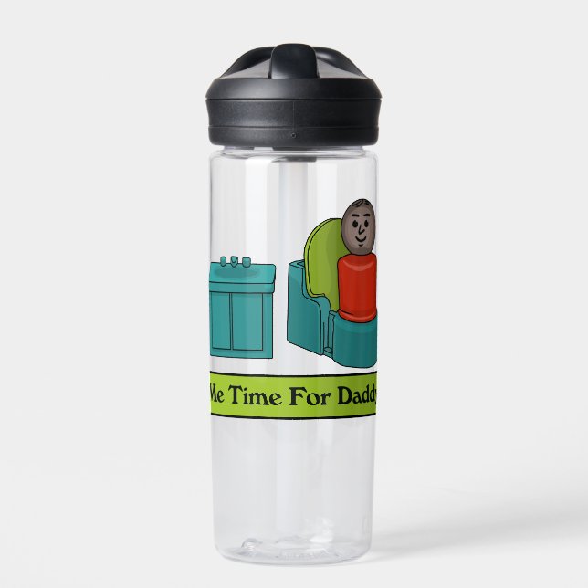 Me Time For Daddy Water Bottle (Front)