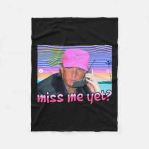 Me Yet Donald Trump 2024 Holding Phone Call Pink W Fleece Blanket