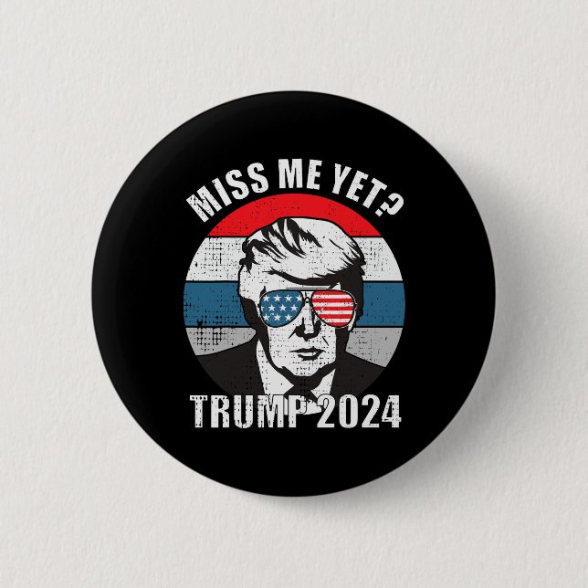 Me Yet Funny Trump 2024 2  Inch Round Button (Front)