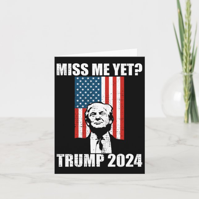 Me Yet Funny Trump 2024  Card (Front)