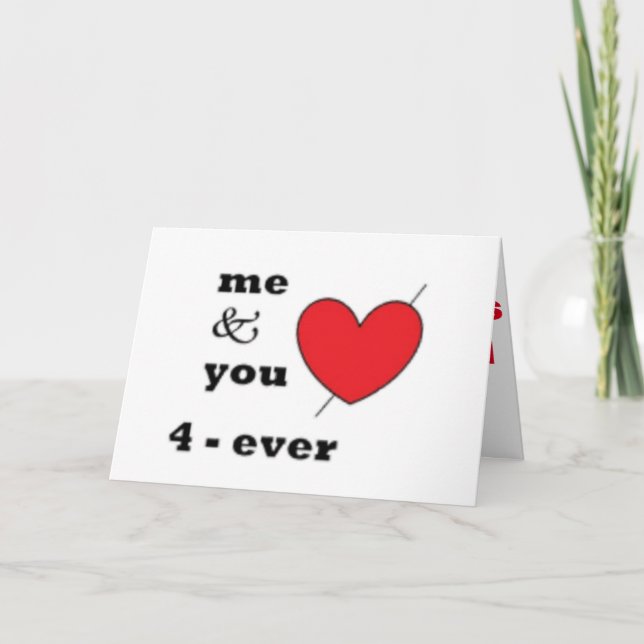 ME & YOU 4-EVER HOLIDAY CARD (Front)