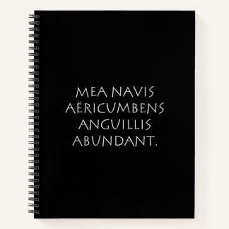 Mea navis aëricumbens anguillis abundant notebook