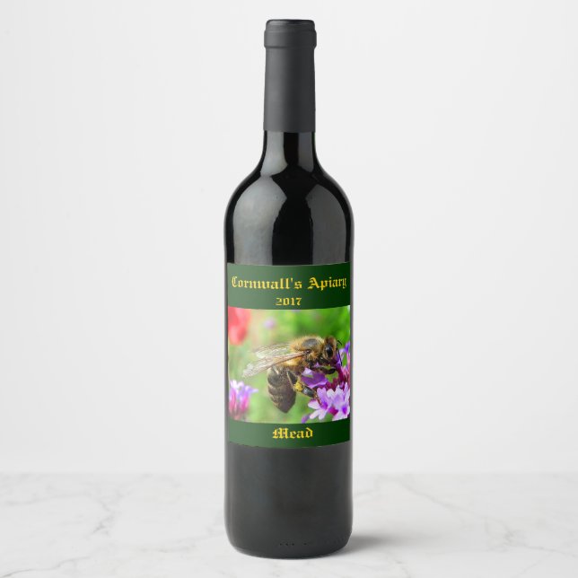 Mead Miel Étiquette de vin (Devant)