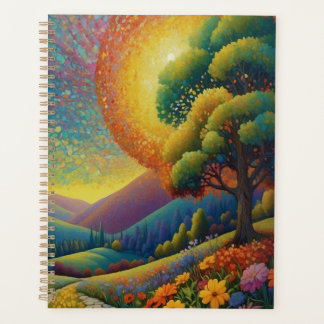 Meadow and Flowers Colorful Art Planner