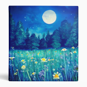 Meadow and Forest Under a Full Moon Binder