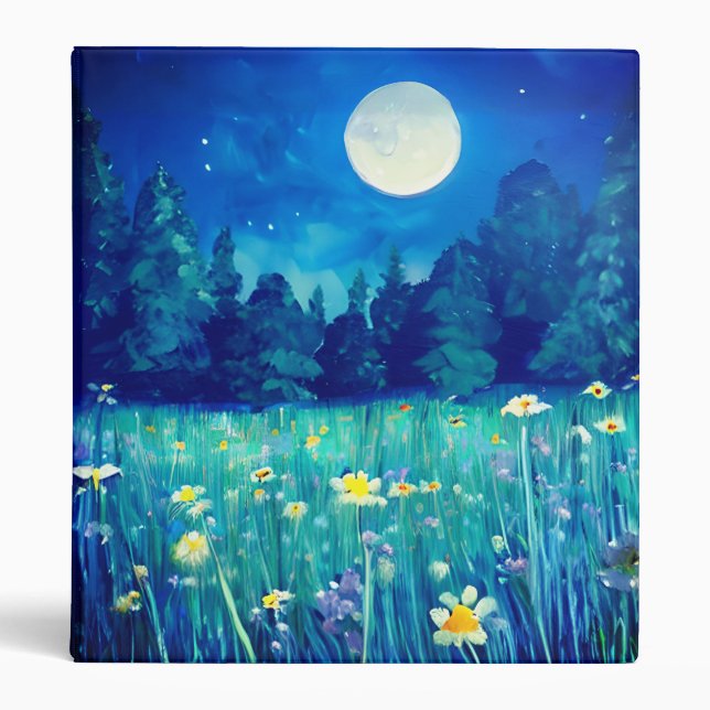 Meadow and Forest Under a Full Moon Binder (Front)