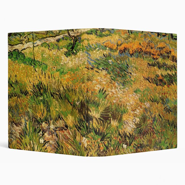 Meadow at Saint Paul Hospital by Vincent van Gogh Binder (Background)