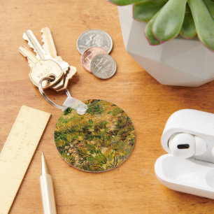 Meadow at Saint Paul Hospital by Vincent van Gogh Keychain