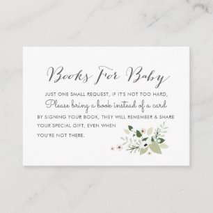 Meadow Blooms Books for Baby, invitation insert