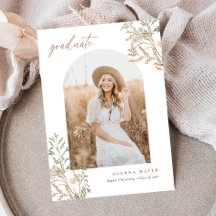 Meadow Botanicals Graduation Invitation